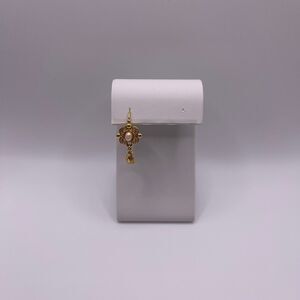 Macy’s Victorian Revival Cultured Gold Plated Pearl Dangle Earring